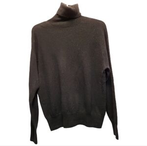 Zara Women's Black 100% Wool Turtleneck Sweater - Size S